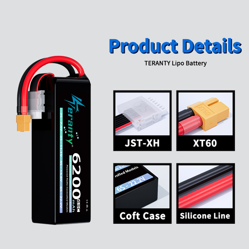 TERANTY 6S 6200mAh Lipo Batter - Rc Hobby Drone ulasan dan harga