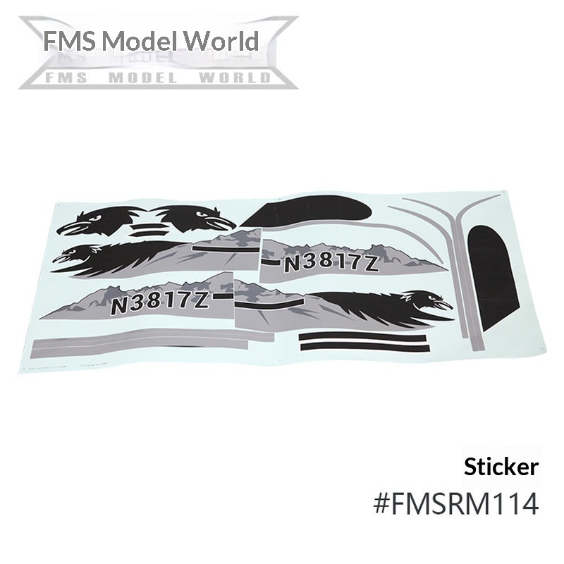 FMS RC Plane Decals For 1700mm - Rc Hobby Toys ulasan dan harga