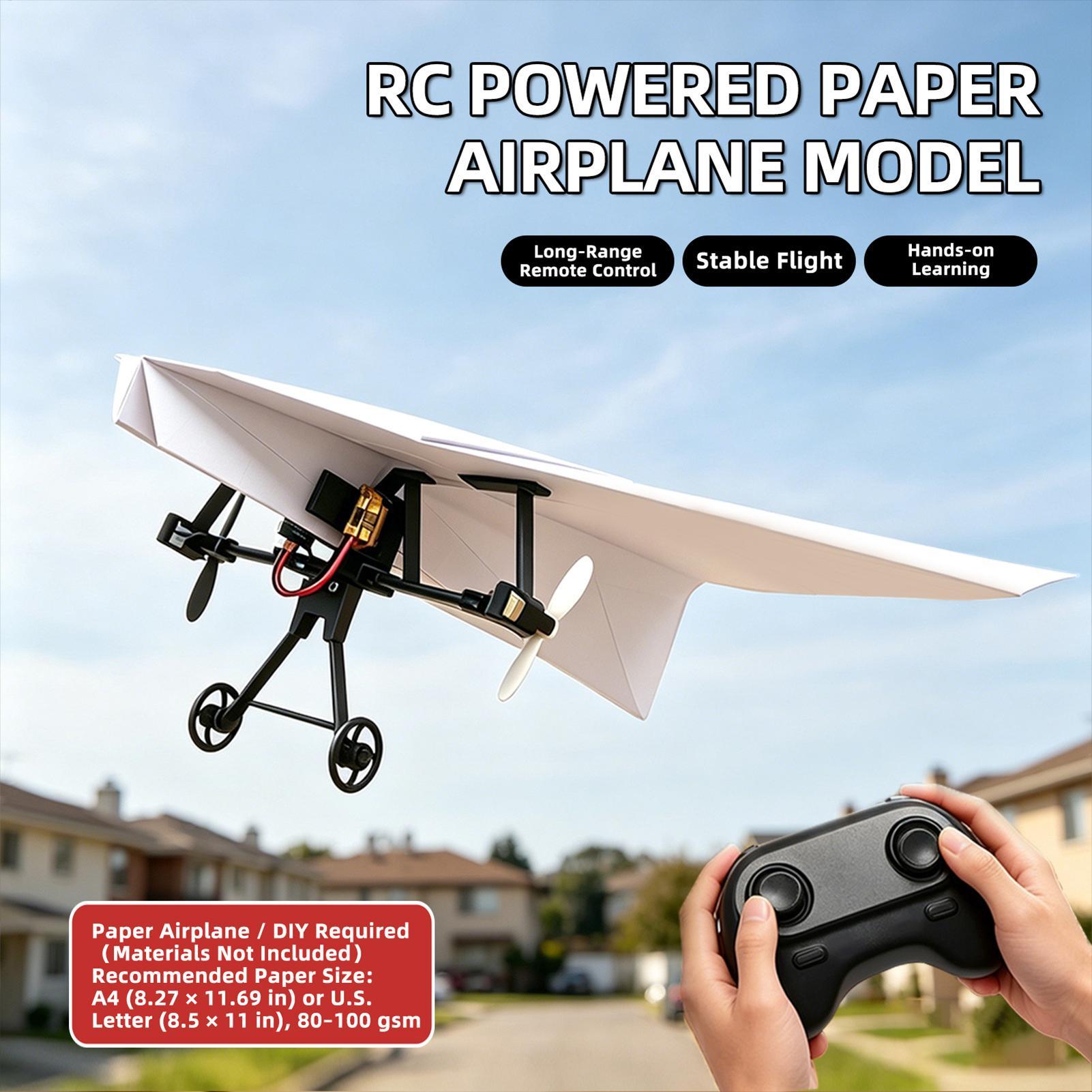 DIY RC Paper Airplane Kit Plan - Rc Hobby Toys ulasan dan harga