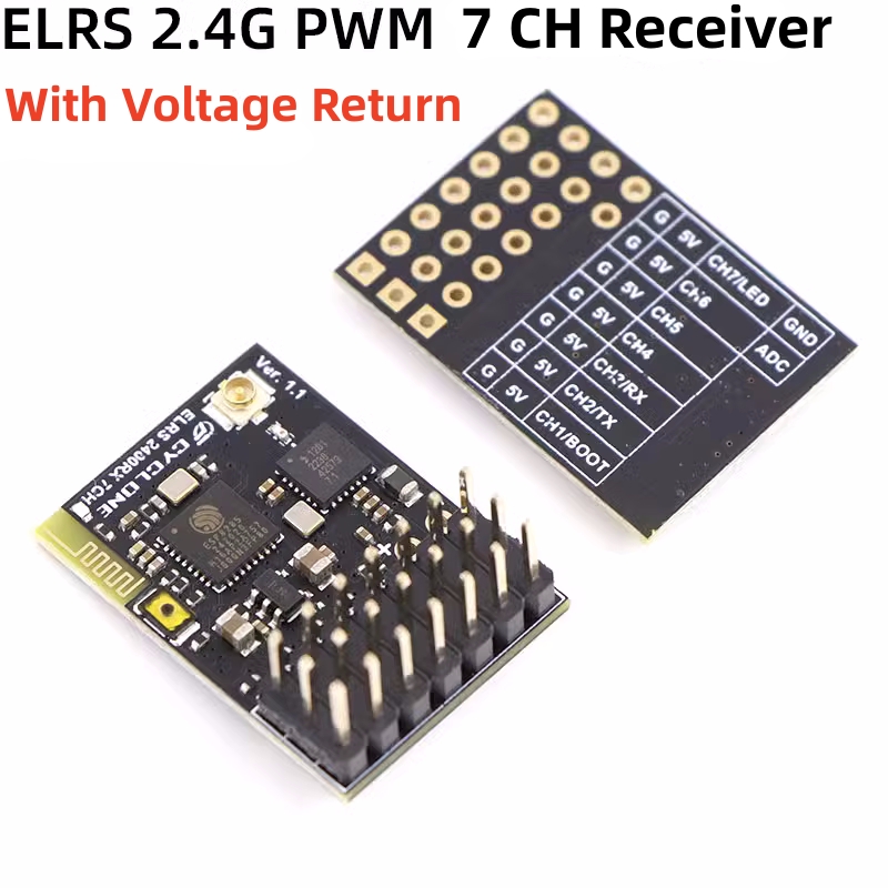 ELRS 2.4G PWM 7CH 6CH CRSF Rec - Rc Hobby Toys ulasan dan harga
