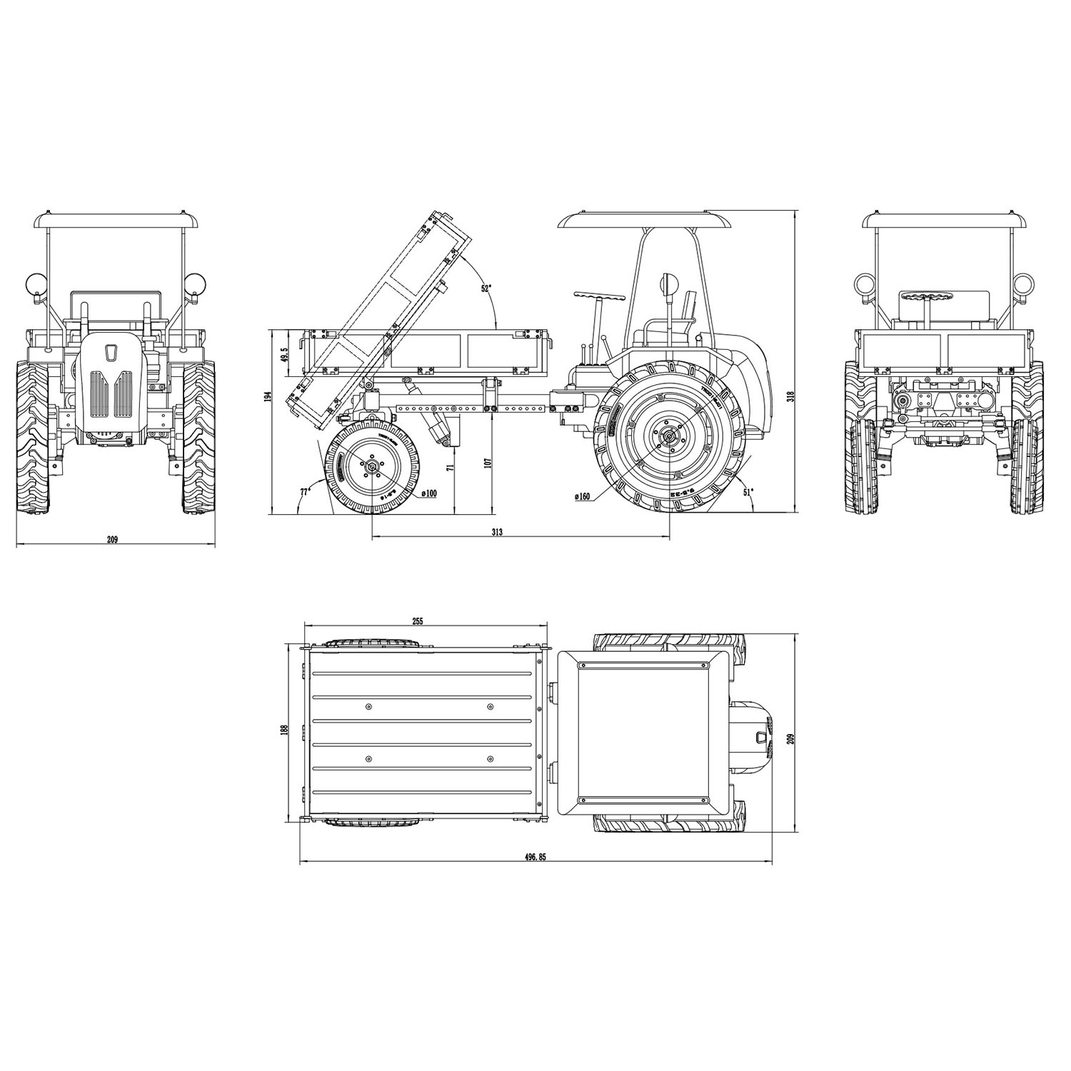 1/10 Kingkong RC Farm Tractor  - Rc Hobby Farm ulasan dan harga